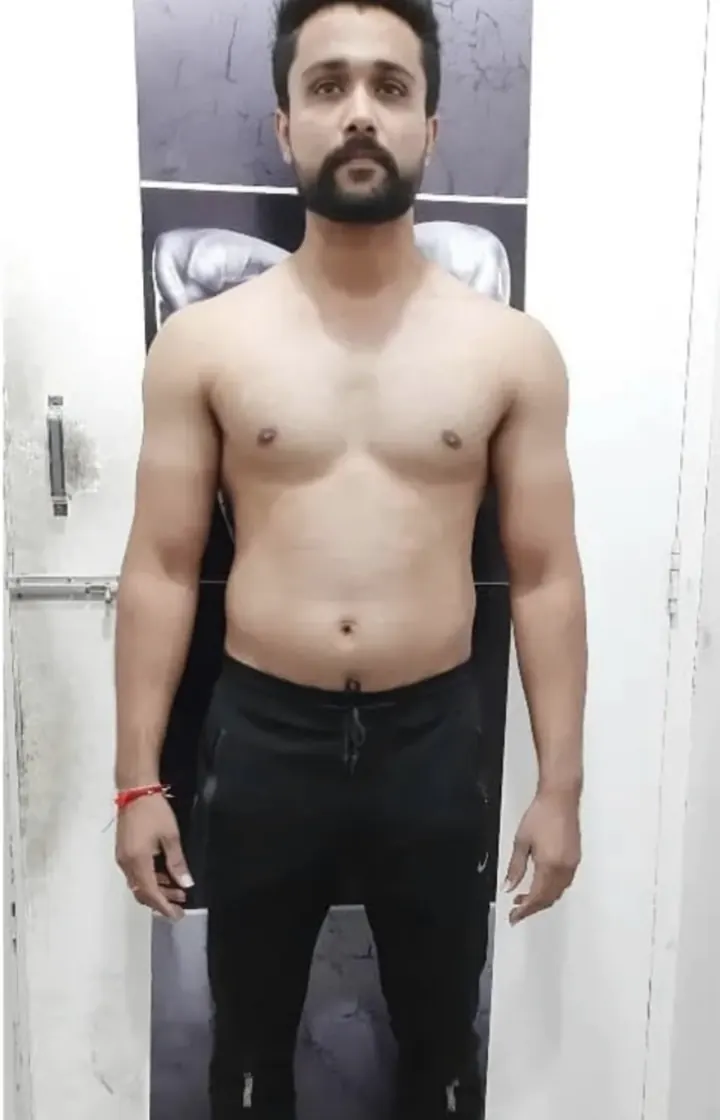 MuscleMind Training client before coaching, Before