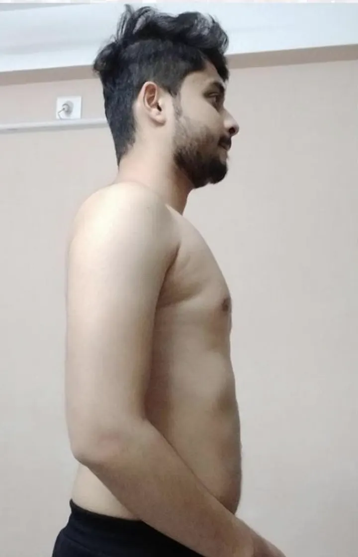 MuscleMind Training client before coaching, Before