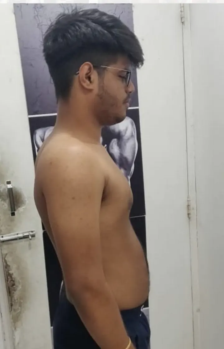MuscleMind Training client before coaching, Before
